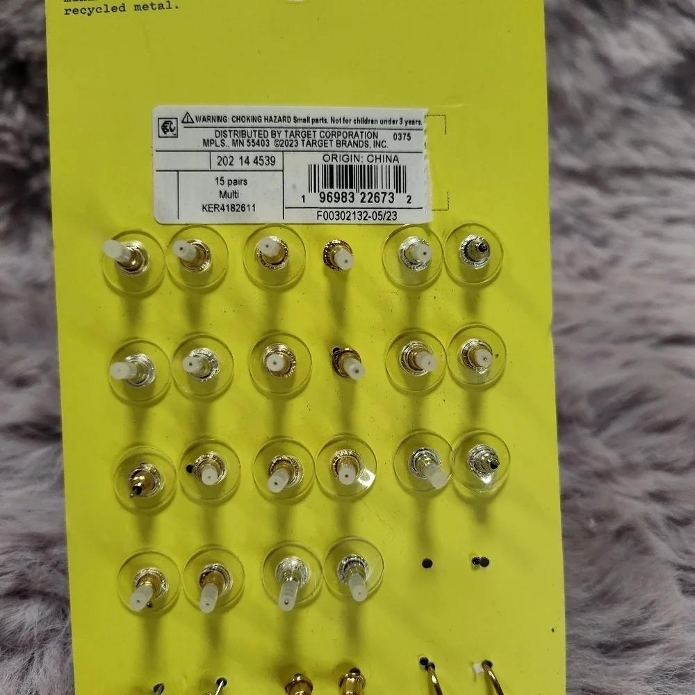 Art Class Earrings Set 14 Pairs New With Tags